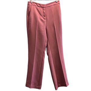 Rachel Parcell Pink High Waisted Wide Leg Suit Pants Dress Back Pockets